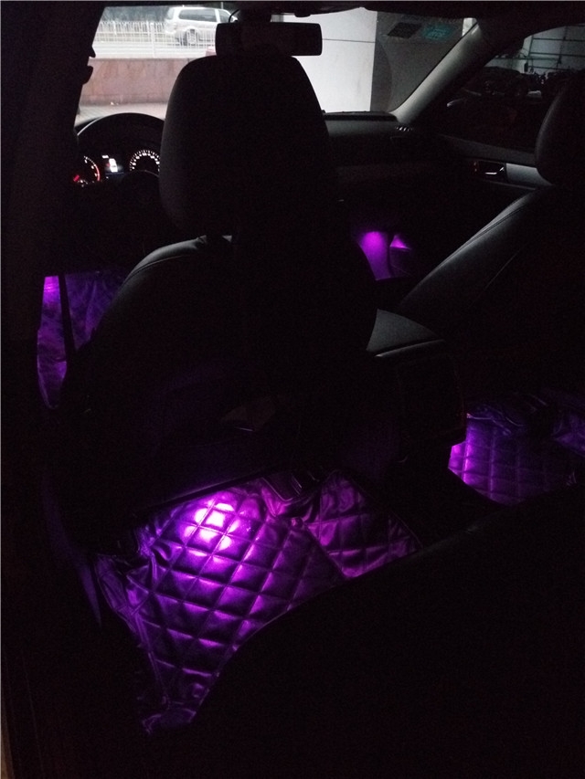 新款炫彩地毯腳墊智能氛圍燈 可手機(jī)控制 支持爆閃呼吸——清風(fēng)車影燈改