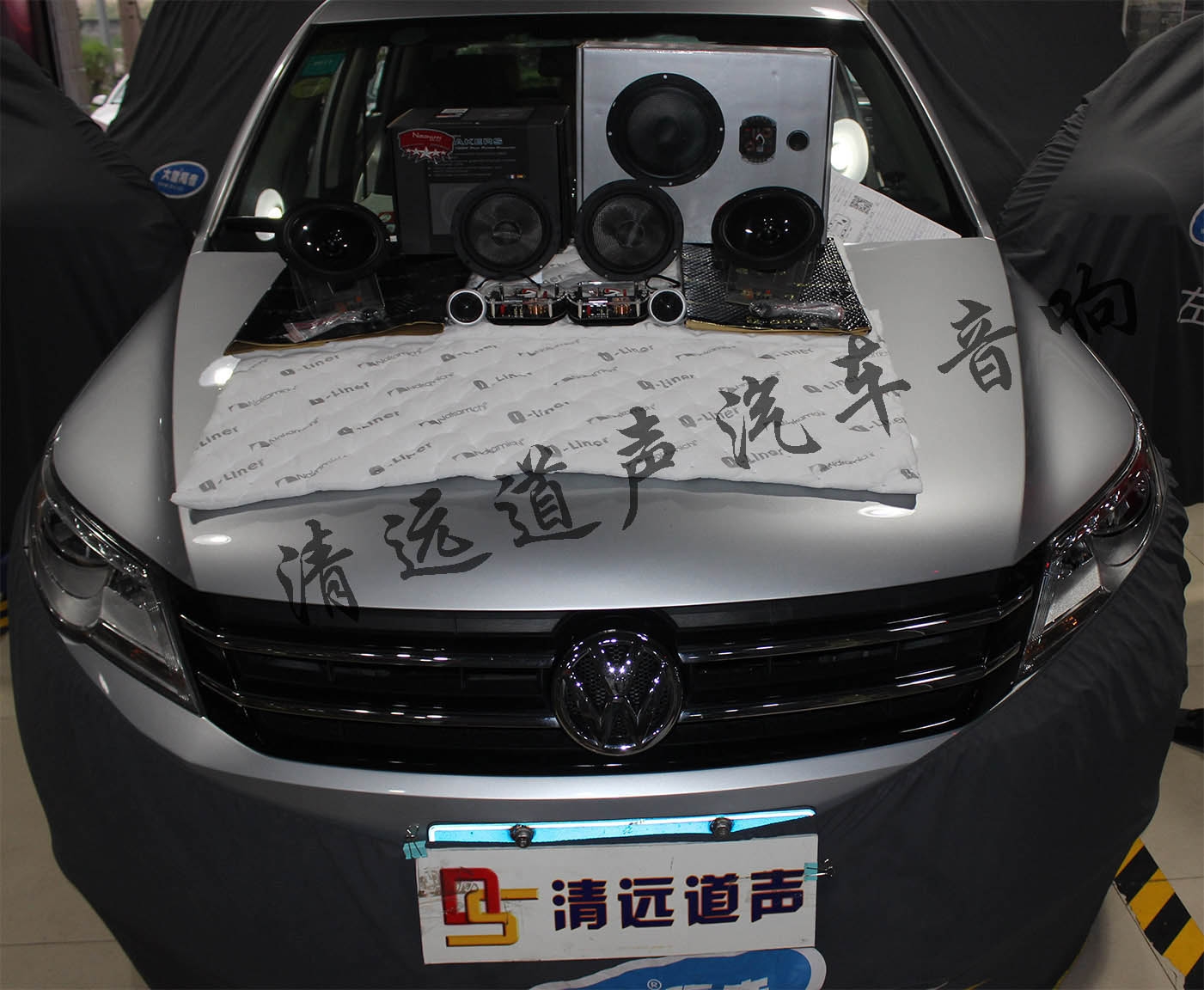 清遠(yuǎn)汽車(chē)音響改裝店道聲店最新案例——大眾途觀