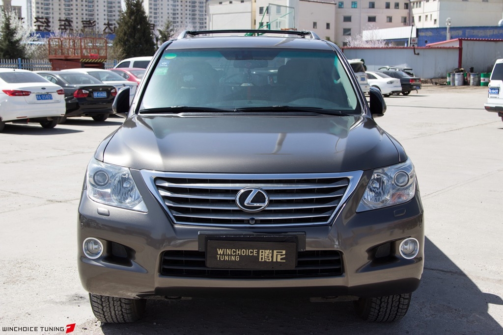 LEXUS 雷克薩斯 LX570 3M高光金屬炭灰全車身貼膜改色