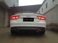 Audi 奧迪A7改裝遙控閥門排氣 S7巨源giantsource可變聲浪中尾端8