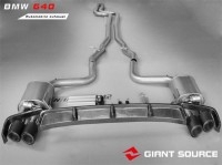 寶馬6系640 650i改裝遙控閥門中尾端 F12F13巨源giantsource排氣