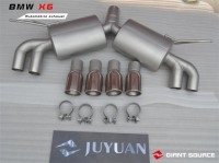 BMW寶馬X6 E71改裝LUMMA寬體排氣尾端 X6M巨源giantsource排氣管