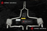 保時(shí)捷帕拉梅娜改裝排氣 panamera巨源遙控閥門(mén)中尾端 配mansory