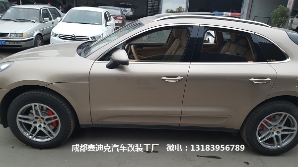 保時(shí)捷MACAN 2.0T改裝GTS四出尾喉，剎車卡鉗改色