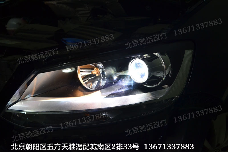 奔馳w221 s500s65老款改新款大燈 LED尾燈 日行燈 北京改燈