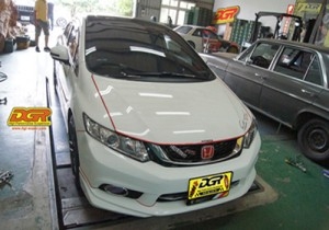 本田思域9安裝DGR避震器加大六卡鉗