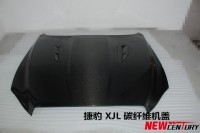 捷豹XJL改裝碳纖維機蓋 XJ2.0T 3.0SC改裝捷豹XJR引擎蓋 開孔散熱