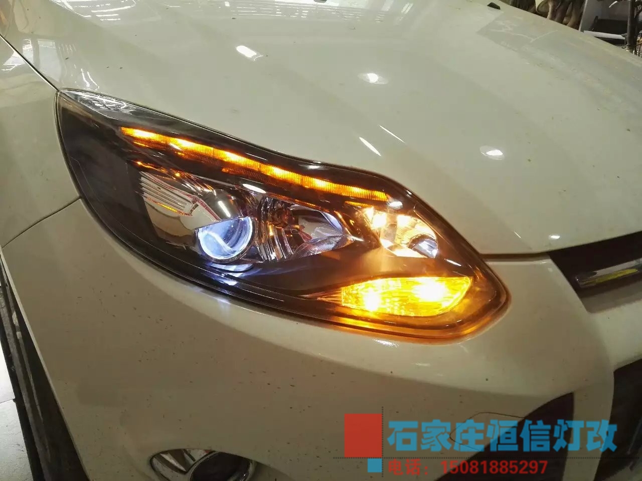 【石家莊恒信改燈】?？怂股塖T套件，白色惡魔眼