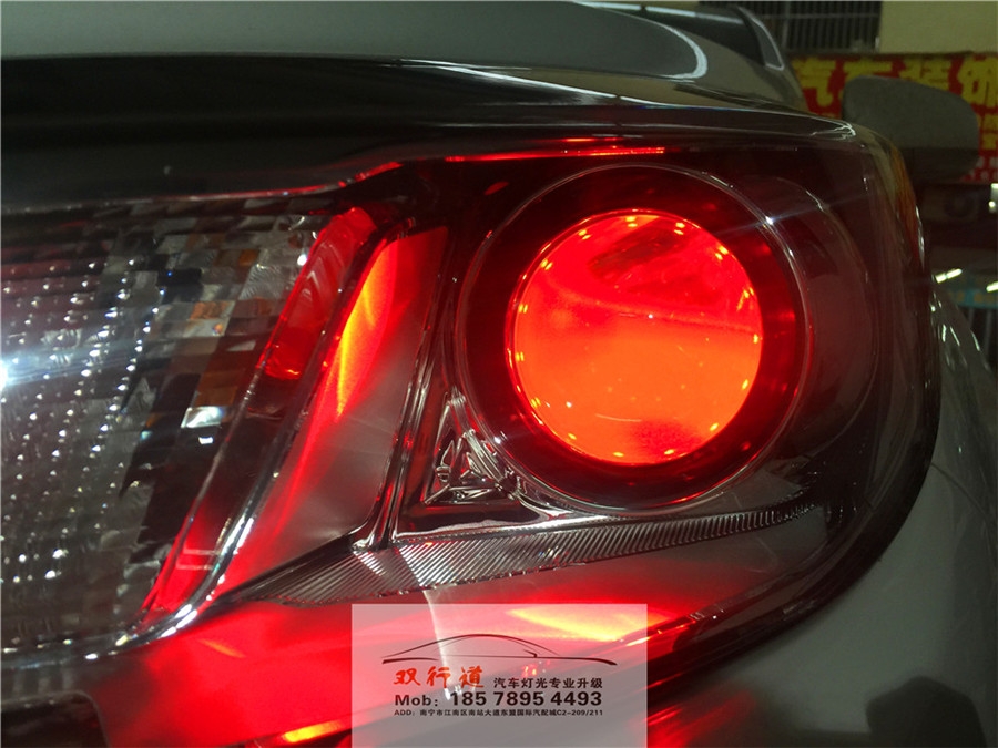 【南寧雙行道車燈】-《新科魯茲》南寧雙行道車燈改裝，改裝海拉5雙光透鏡，惡魔眼