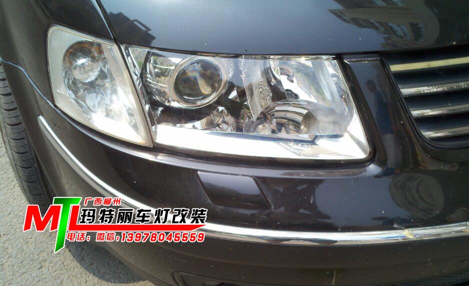大眾帕薩特升級(jí)Q5雙光透鏡-瑪特麗車(chē)燈改裝店分享