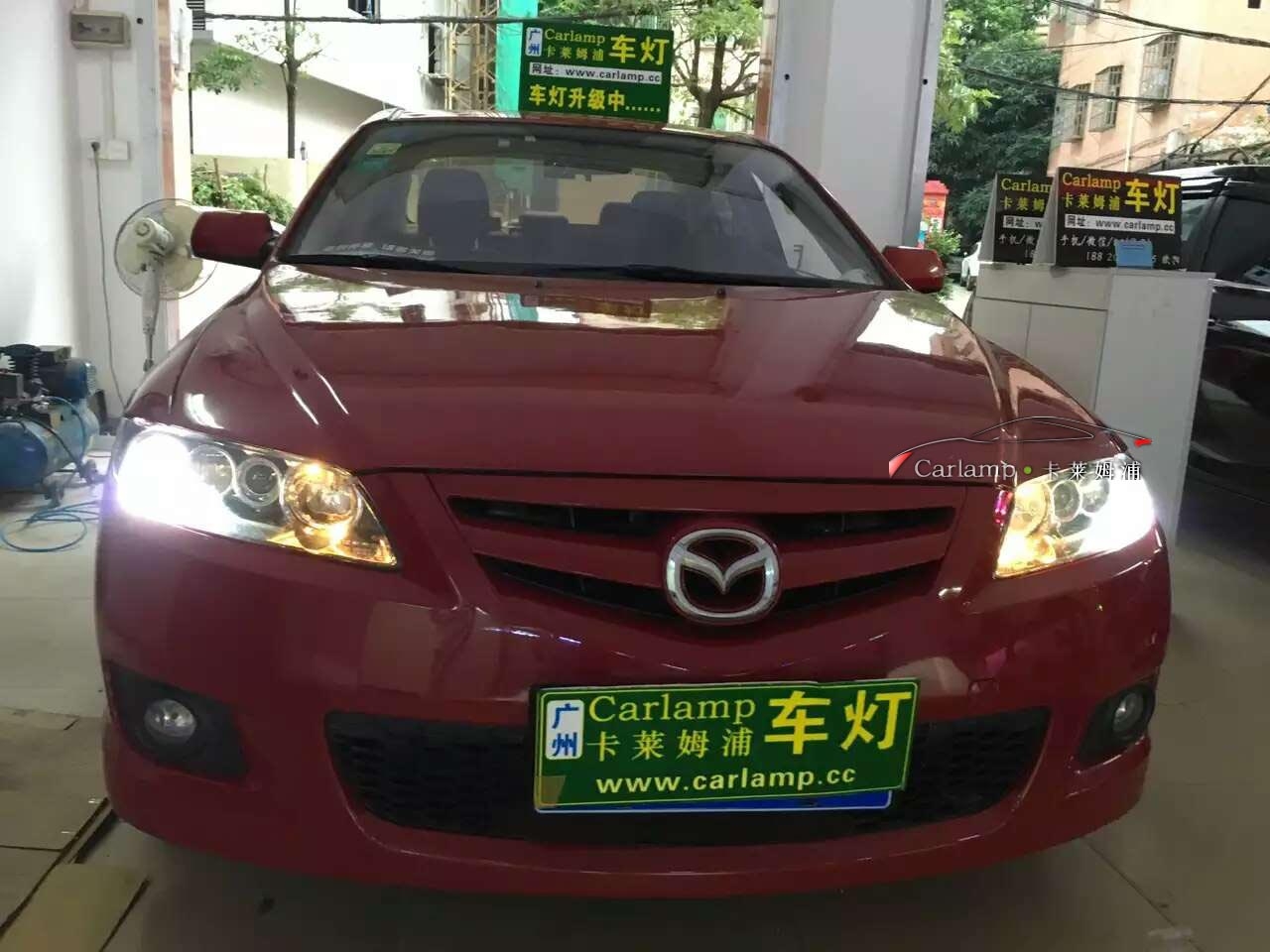 【廣州專業(yè)改燈】馬自達(dá)6大燈改裝：進(jìn)口海拉5+歐司朗D1S CBI+海拉4安定器【廣州Carlamp車燈改裝案例】