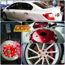 本田 思域9代 減震、煞車、螺絲 整套DGR全上啦!!　