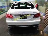 奔馳E260L升級(jí)AMG后包圍
