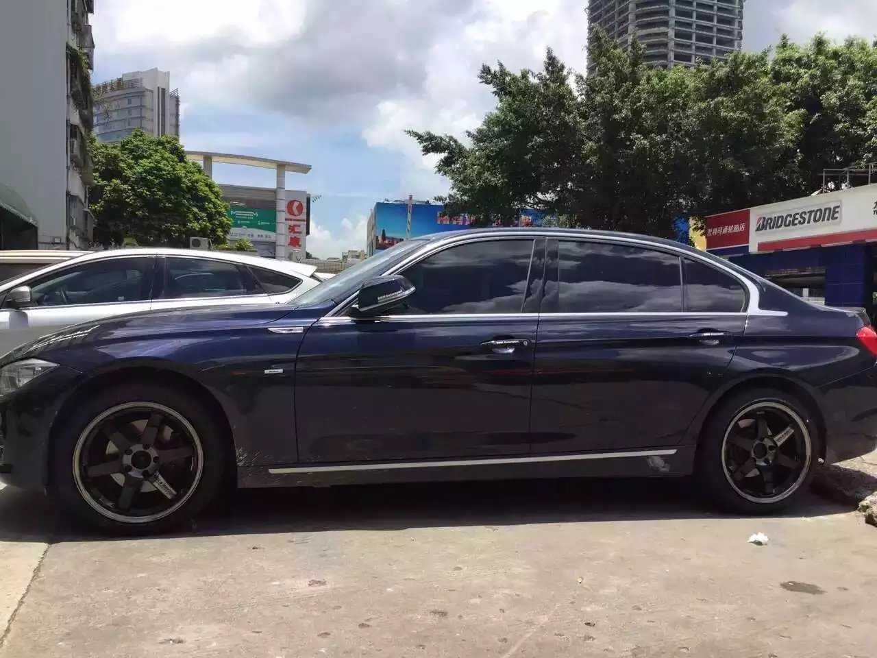 寶馬 ，裝18寸 TE37 完工！