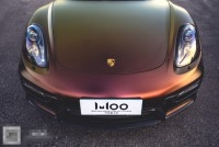 WOO特效電光金屬紅金（保時(shí)捷boxster GTS車身改色貼膜案例）