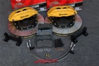 奧迪A5-2.0T前面brembo F50大四355MM剎車卡鉗 鮑魚套裝