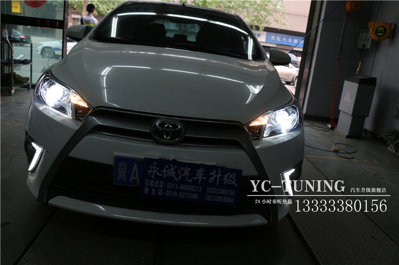 【永誠(chéng)汽車】專業(yè)石家莊改燈，致炫改貝雷帽透鏡+巖崎L(zhǎng)BS氙燈+歐司朗安定器