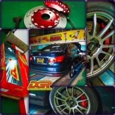 日產(chǎn)藍鳥 改上DGR合金小6卡鉗 330MM碟盤