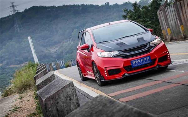 新飛度改大燈 海拉五雙光透鏡 飛利浦XV氙氣燈——清風車影燈改