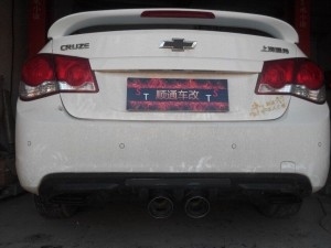 沧州市泊头顺通车改改装俱乐部   排气改装案例