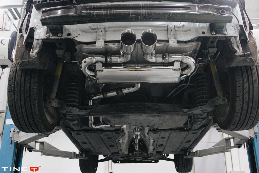 Volkswagen 高爾夫7 更換升級(jí) 騰尼定制中尾段排氣