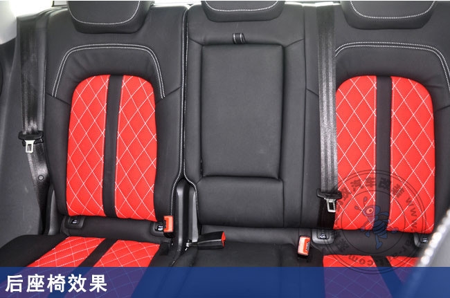 汽車真皮座椅定制-汽車奧迪Q5真皮座椅定制黑紅色