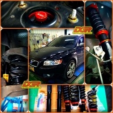 沃爾沃 V50 實(shí)車裝底盤王者DGR