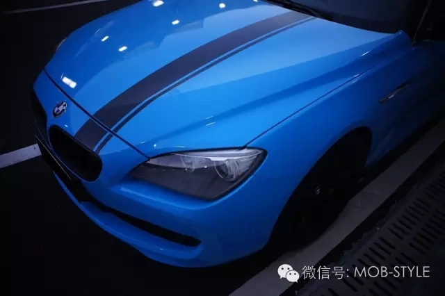 寶馬BMW640冰淇淋藍(lán)貼膜改色（深圳廣州佛山車(chē)身改色貼膜）