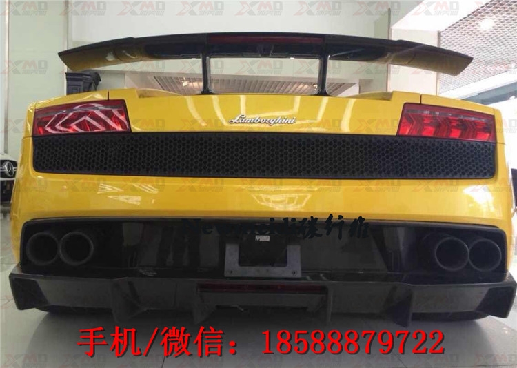 蘭博基尼 Gallardo lp550 560 570 改裝碳纖維后唇 后擾流