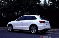 南昌改色膜 奧迪SQ5電光金屬白車身改色貼膜