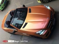 南昌車衣裳 奔馳slk200幻彩金粉車身改色貼膜