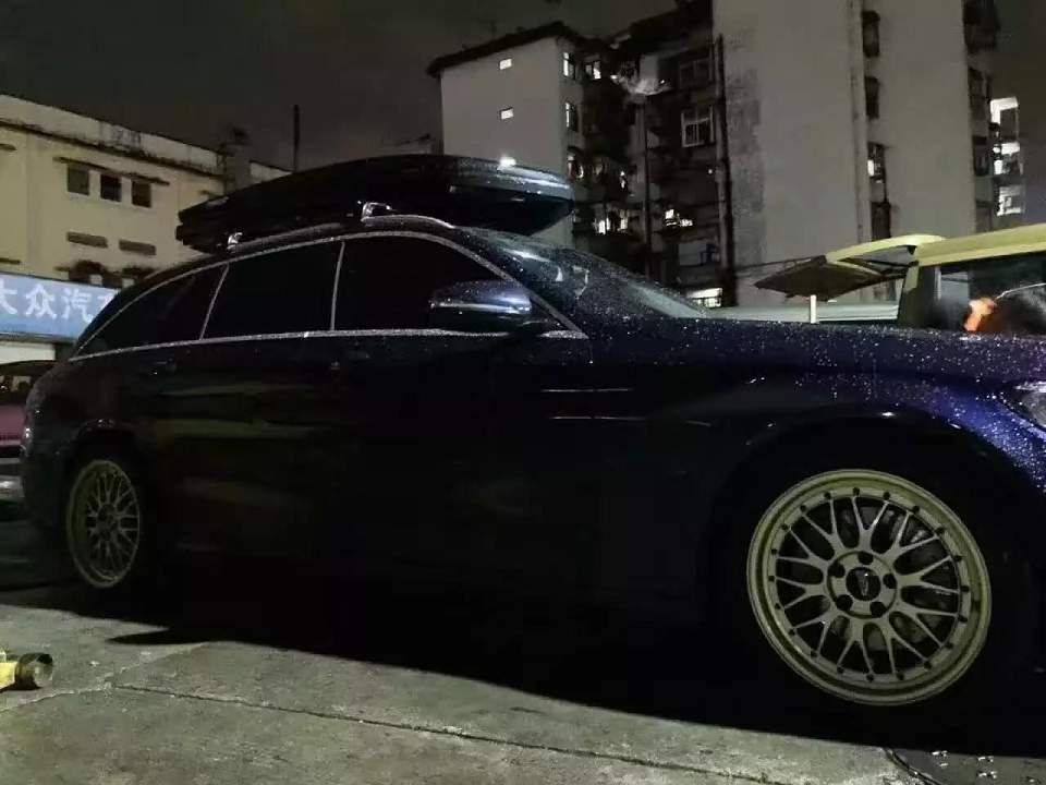 昨晚裝車效果：BBS 裝 奔馳