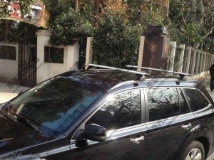 09款斯巴魯傲虎專用靜音承重拓樂汽車車頂行李架橫桿鋁合金橫杠