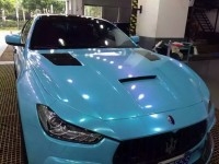 玛莎拉蒂Maserati Ghibli改装GT款碳纤维开孔头盖