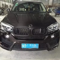新寶馬X5 X6改碳纖機蓋/F15 F16改裝哈曼款碳纖引擎蓋