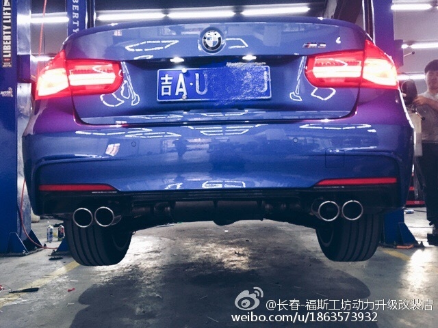 新款寶馬320運(yùn)動(dòng)款 更換RES全段排氣   碳纖尾唇