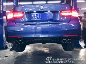 新款寶馬320運(yùn)動(dòng)款 更換RES全段排氣   碳纖尾唇