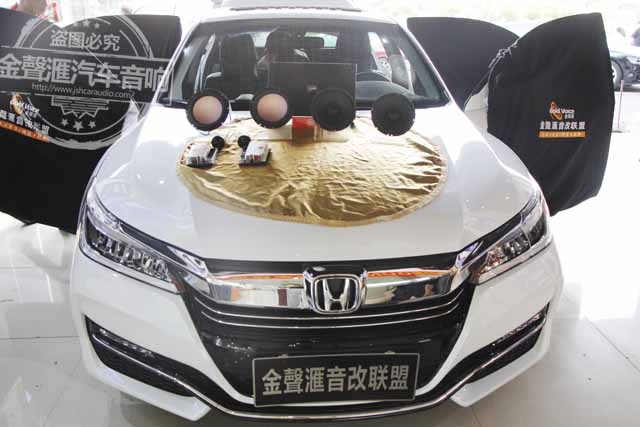 【廣州金聲匯】本田新雅閣升級(jí)改裝全套惠威汽車(chē)音響