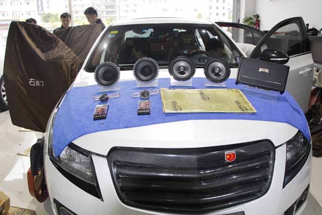 【廣州金聲匯】雪佛蘭科魯茲惠威汽車音響升級改裝