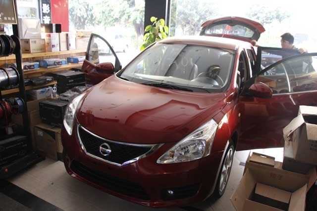 【廣州金聲匯】日產(chǎn)新騏達(dá)升級(jí)改裝惠威汽車音響