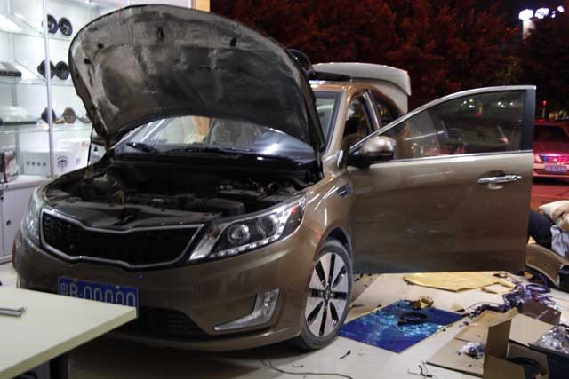 【廣州金聲匯】起亞K2三廂版升級改裝惠威汽車音響