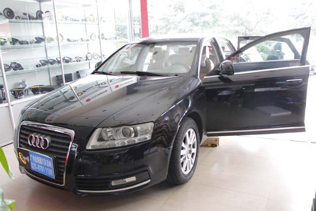 【廣州金聲匯】奧迪A6L升級(jí)DLS全車音響+8音度音頻處理器