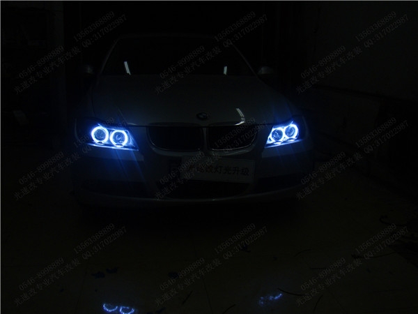 東營改燈 寶馬3系 E90 升級(jí) 海拉5 東營光速改