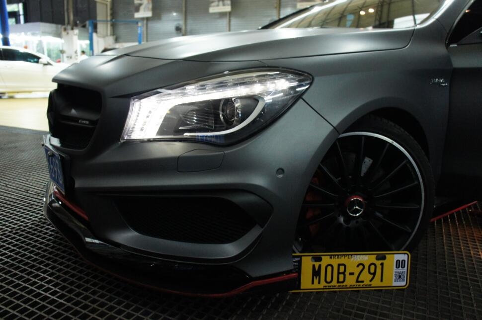 奔馳BENZ CLA45 AMG電光金屬灰（深圳廣州佛山車身改色貼膜）