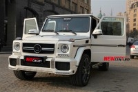 奔馳G63改裝BRABUS前唇 奔馳G級(jí)AMG改裝前杠中網(wǎng)套件巴博斯