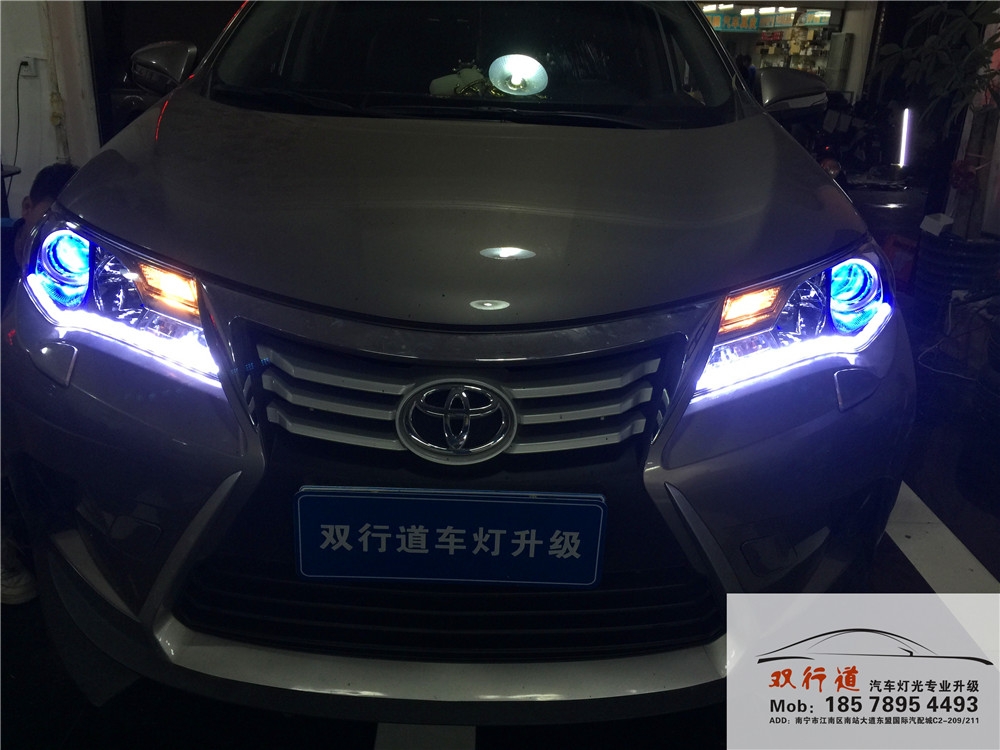 【南寧雙行道車燈】-RAV4大變身-GTR透鏡套餐+流光淚眼