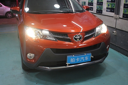 RAV4改燈，選擇海拉5雙光透鏡、歐司朗燈泡、歐司朗安定器