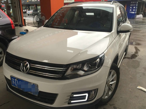 常州至上音樂(lè)大眾途觀汽車(chē)音響改裝升級(jí)德國(guó)佛倫詩(shī)