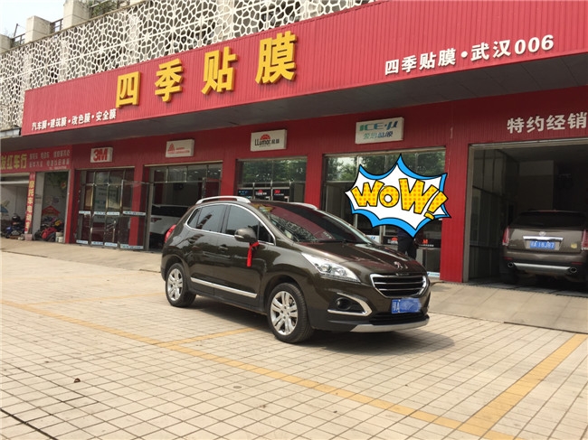 標(biāo)致3008全車愛思酷膜施工效果圖-四季貼膜南湖店出品