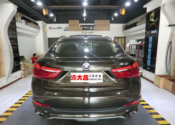 寶馬X6汽車音響改裝德國零點專用三分頻喇叭|BO升降中置|全車隔音安博士|重慶渝大昌
